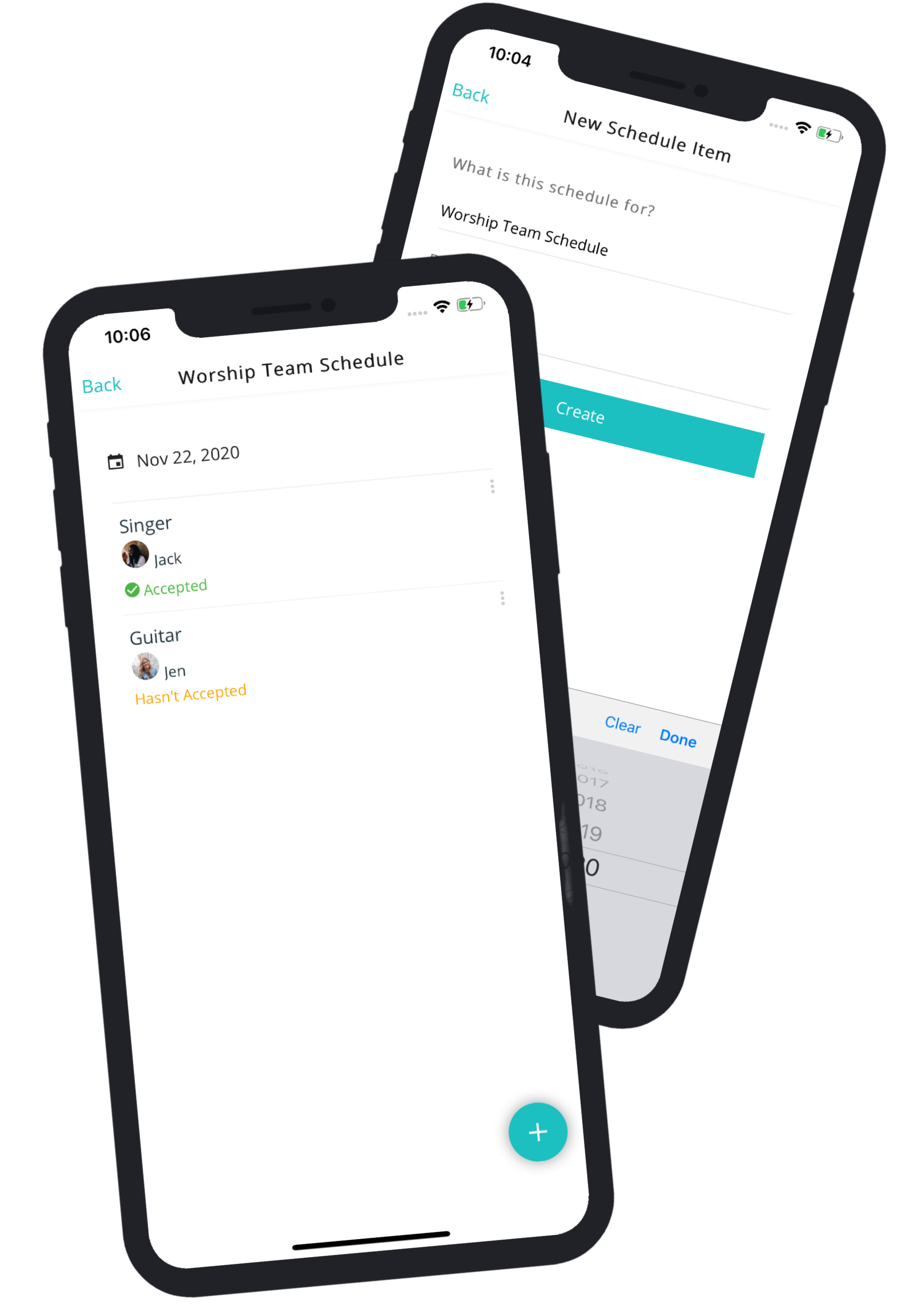 church app for volunteer scheduling